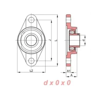 Bezpieczna płatność Zespół z oprawą żeliwną USFL.207 SNR